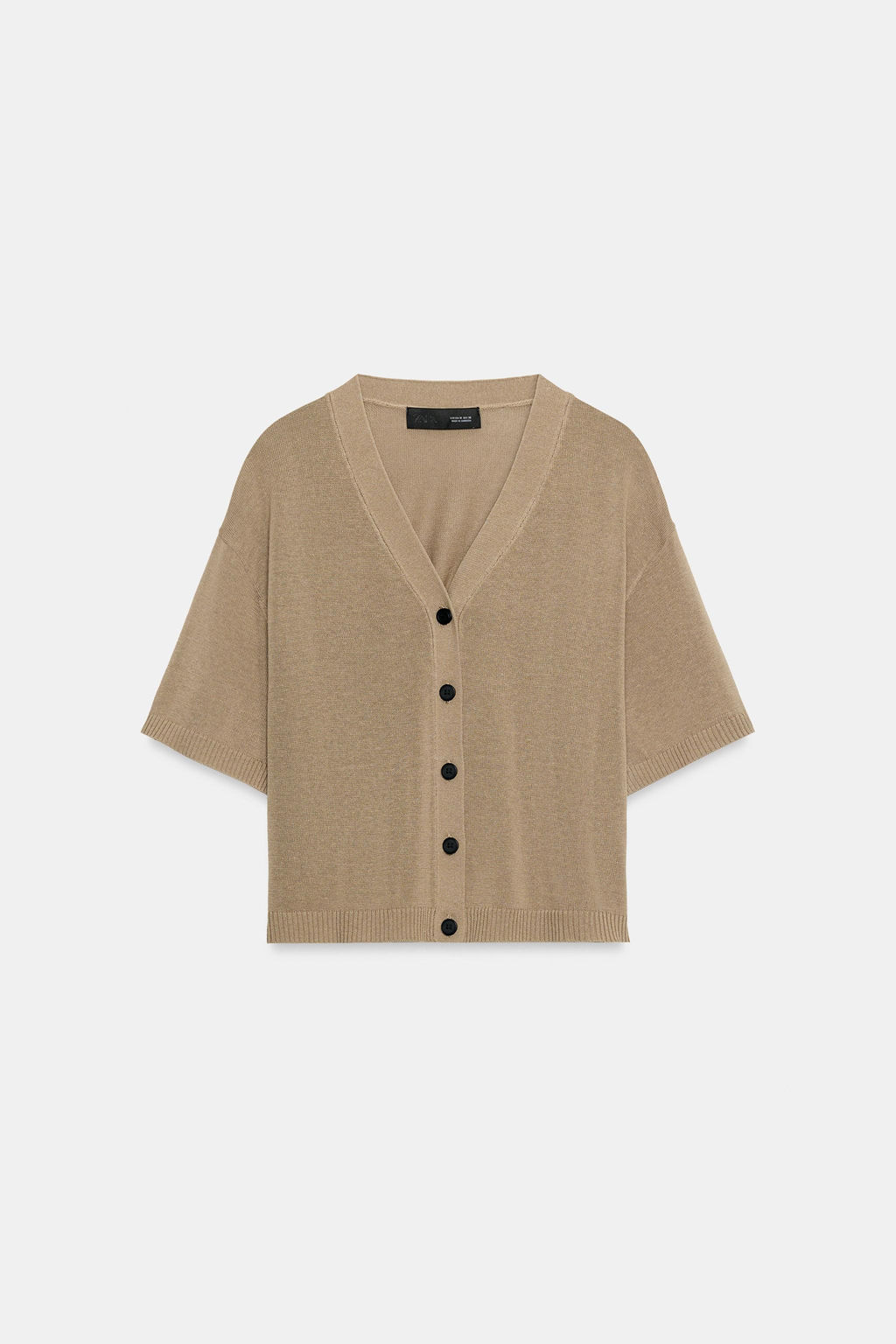 CHAQUETA PUNTO MANGA CORTA / Vis?n - Zara фото 5