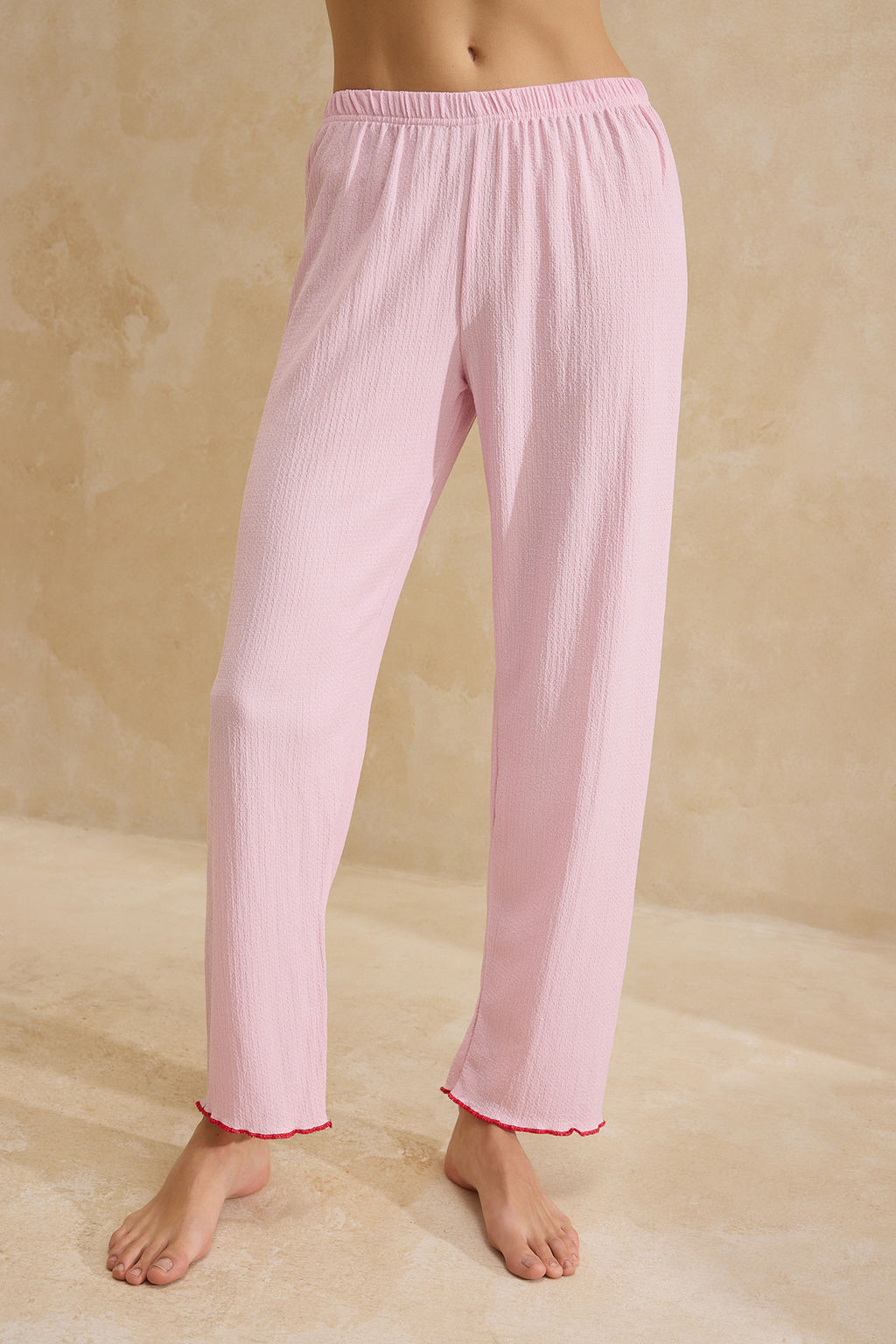 Pembe Kiraz Nak?sl? Cepli Baby Overloklu Burumcuk Dokulu Orme Pijama Tak?m? THMSS26PT00018 - Trendyolmilla фото 11