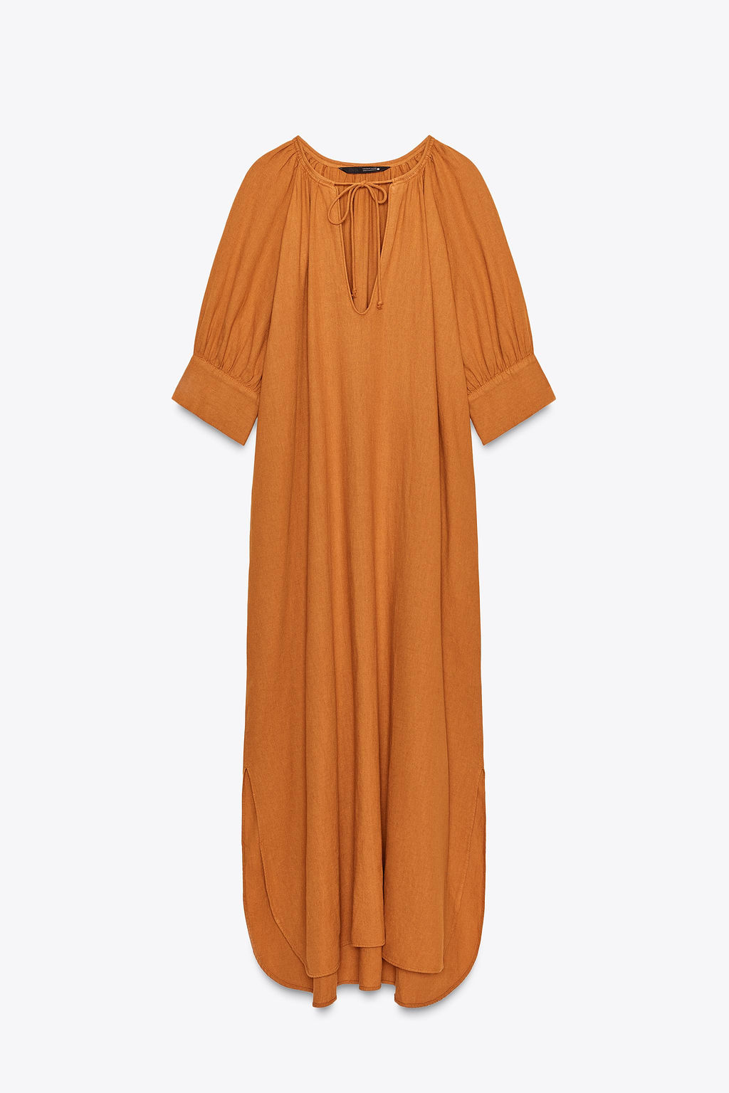 ZW COLLECTION LINEN TUNIC DRESS - Zara фото 12