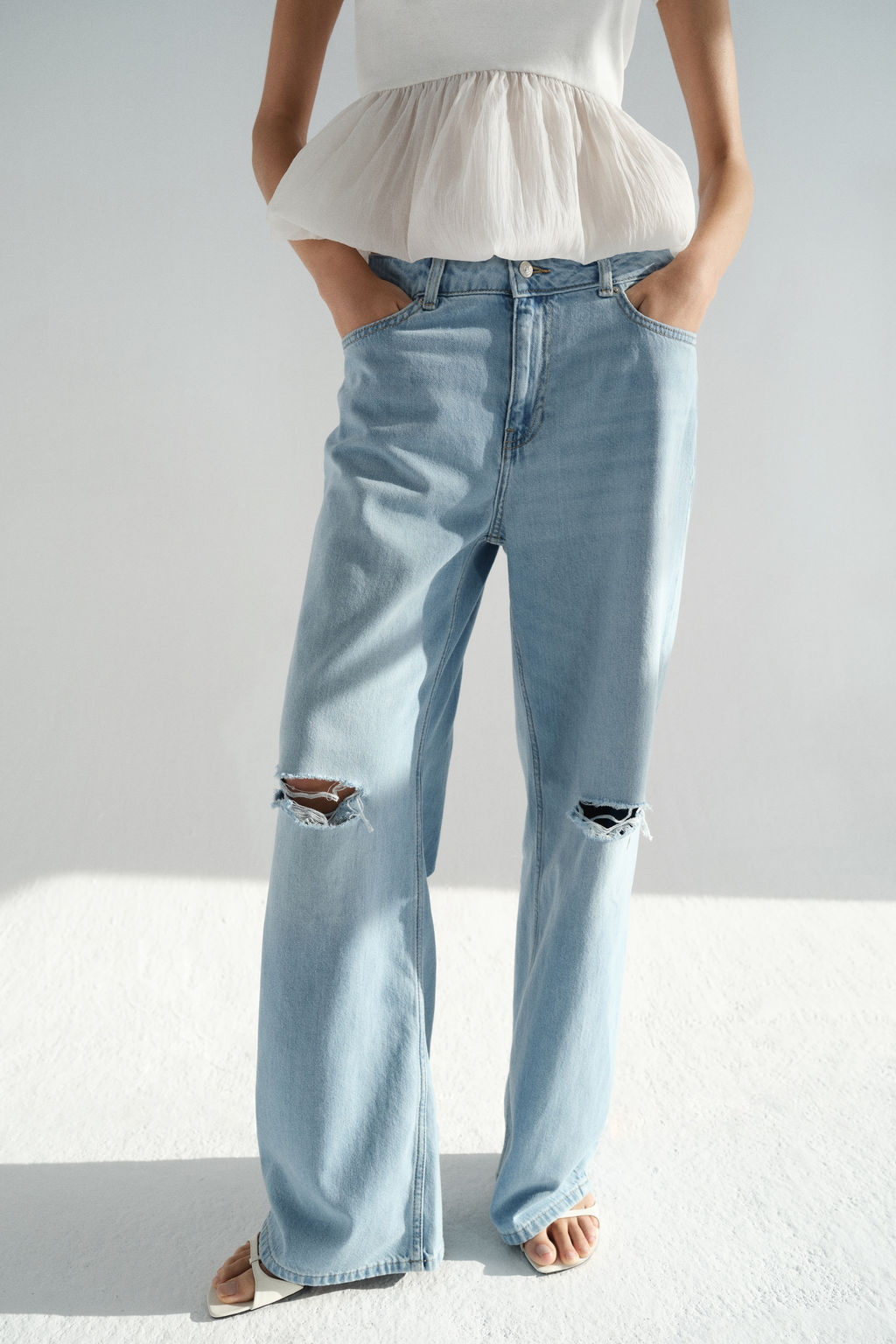 Baggy Regular Waist Jeans - H&m фото 9