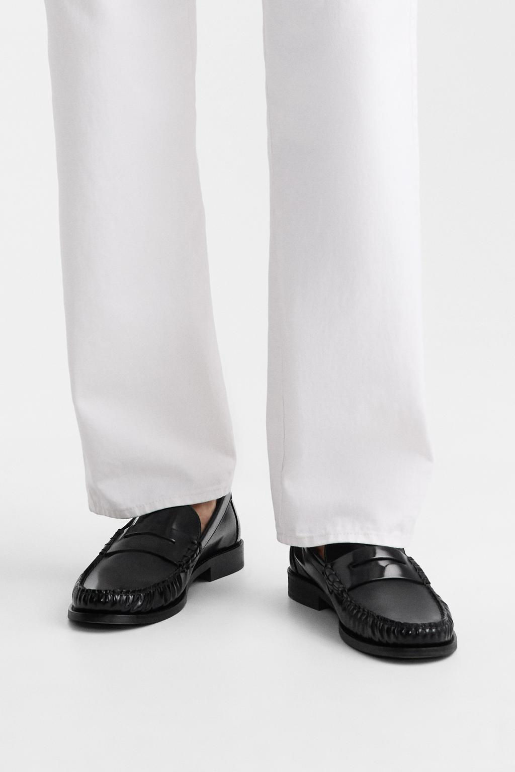 LEATHER PENNY LOAFERS - LIMITED EDITION - Zara фото 3