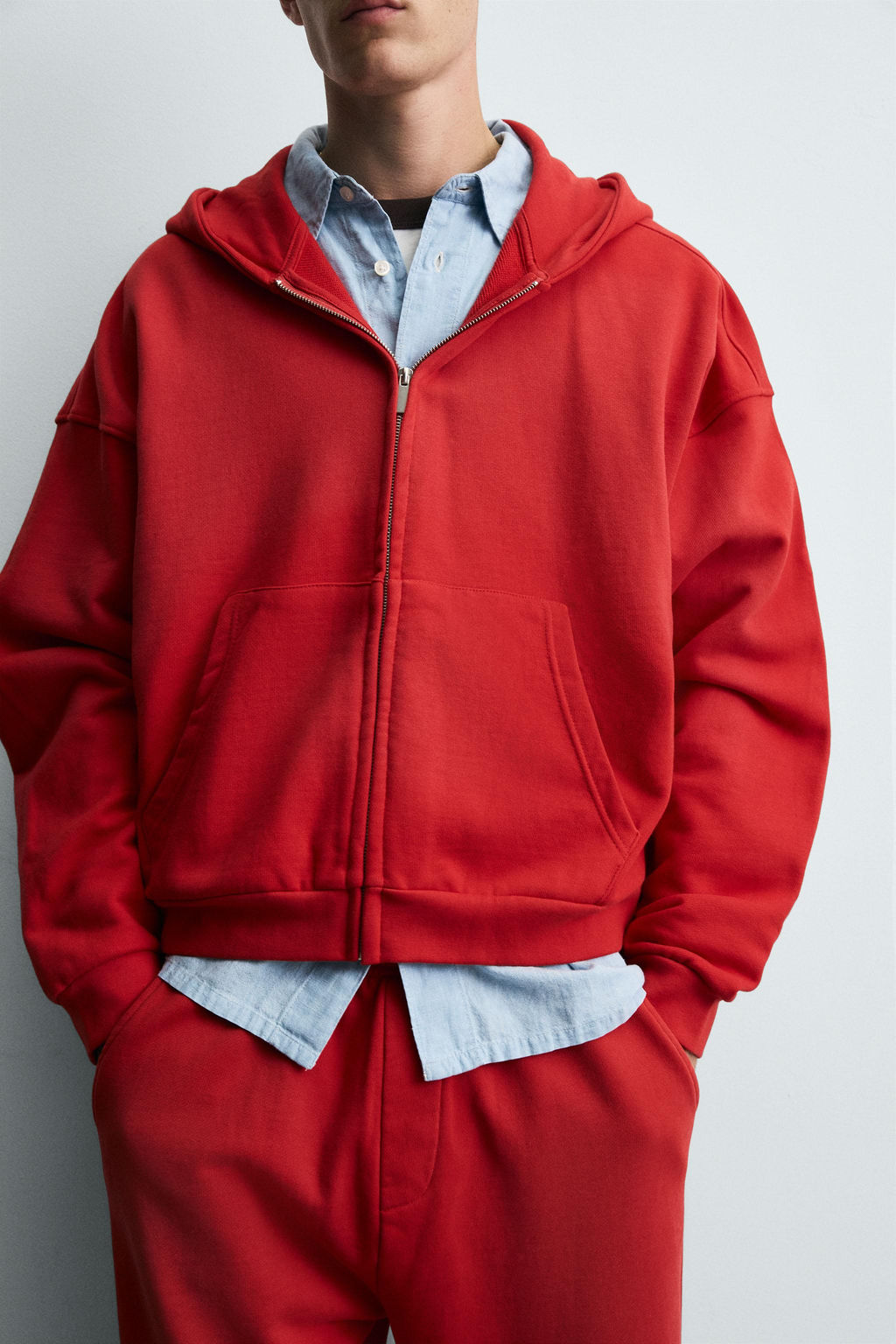 ZIP SWEATSHIRT SPRAY WASH - Zara фото 5