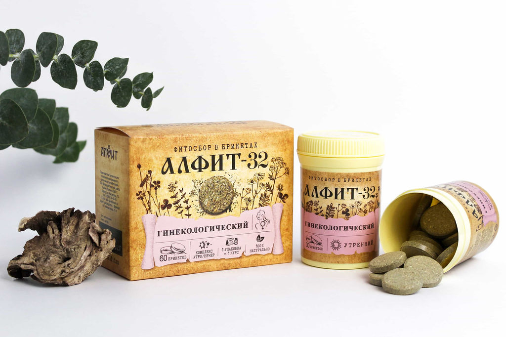 Алфит-32 Гинекологический БАД в брикетах Алфит 5687