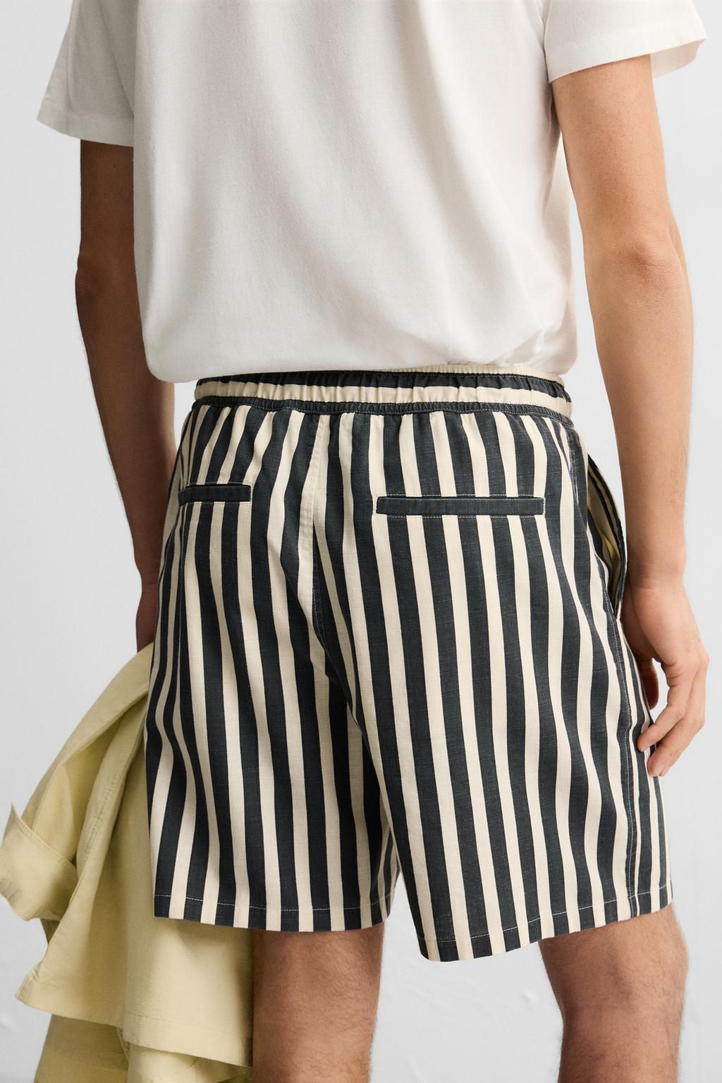 JACQUARD TEXTURED BERMUDA SHORTS - Zara фото 5