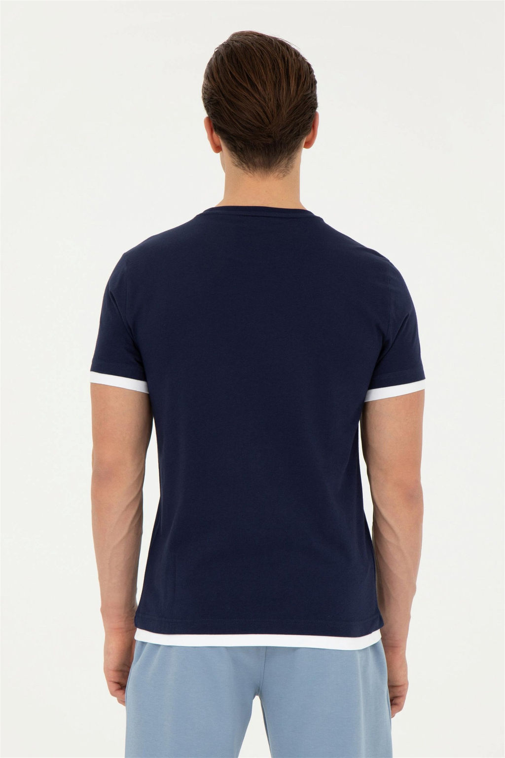 Мужская темно-синяя футболка - U.s. polo assn фото 5