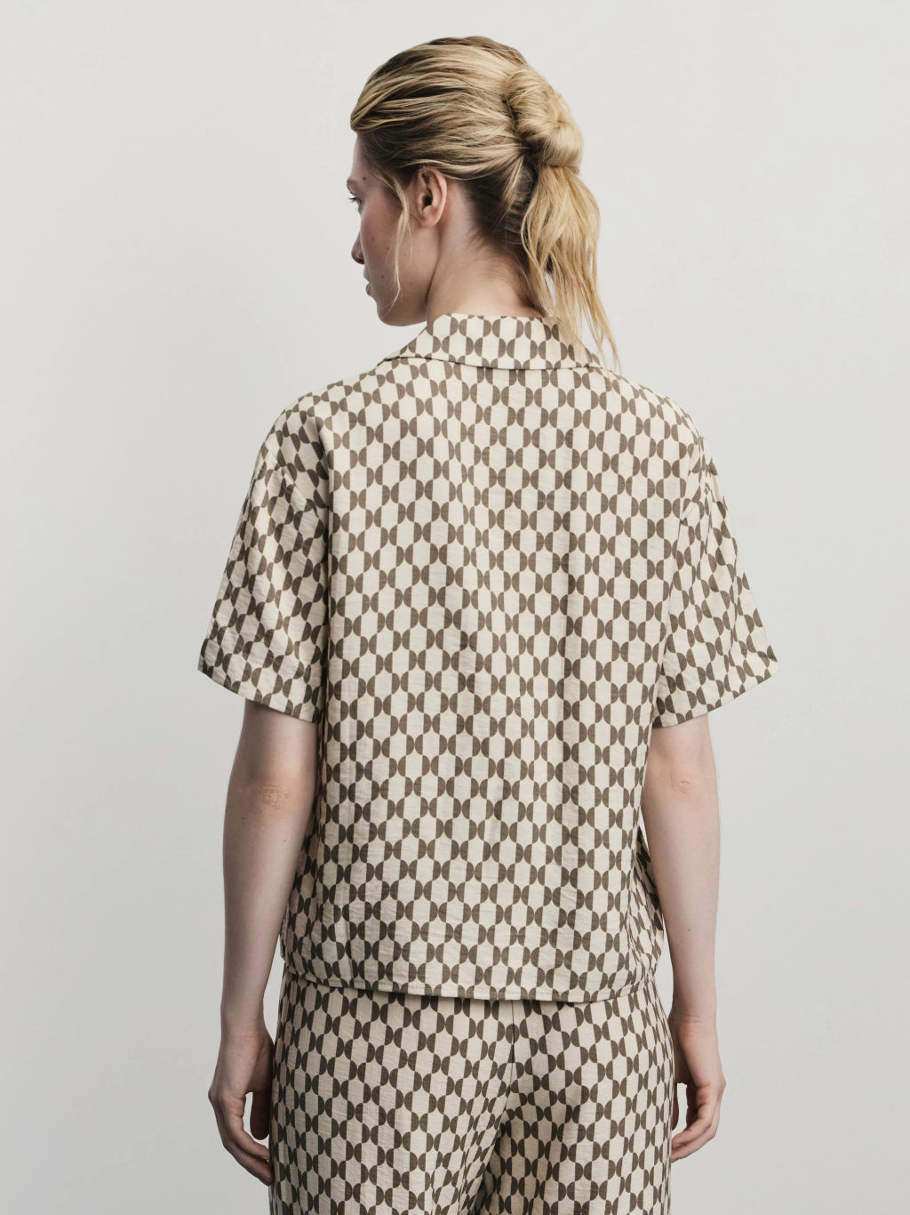 Рубашка из вискозы с принтом / Zarina  фото 5