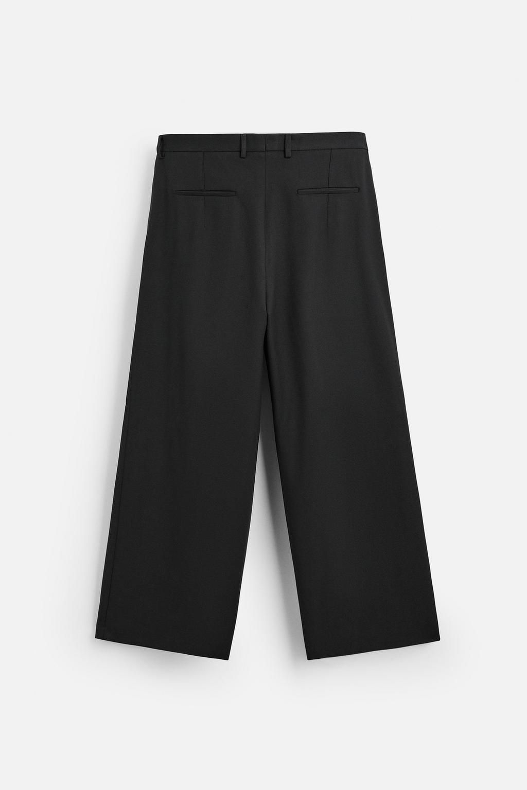 WIDE-FIT PLEATED TROUSERS - Zara фото 8
