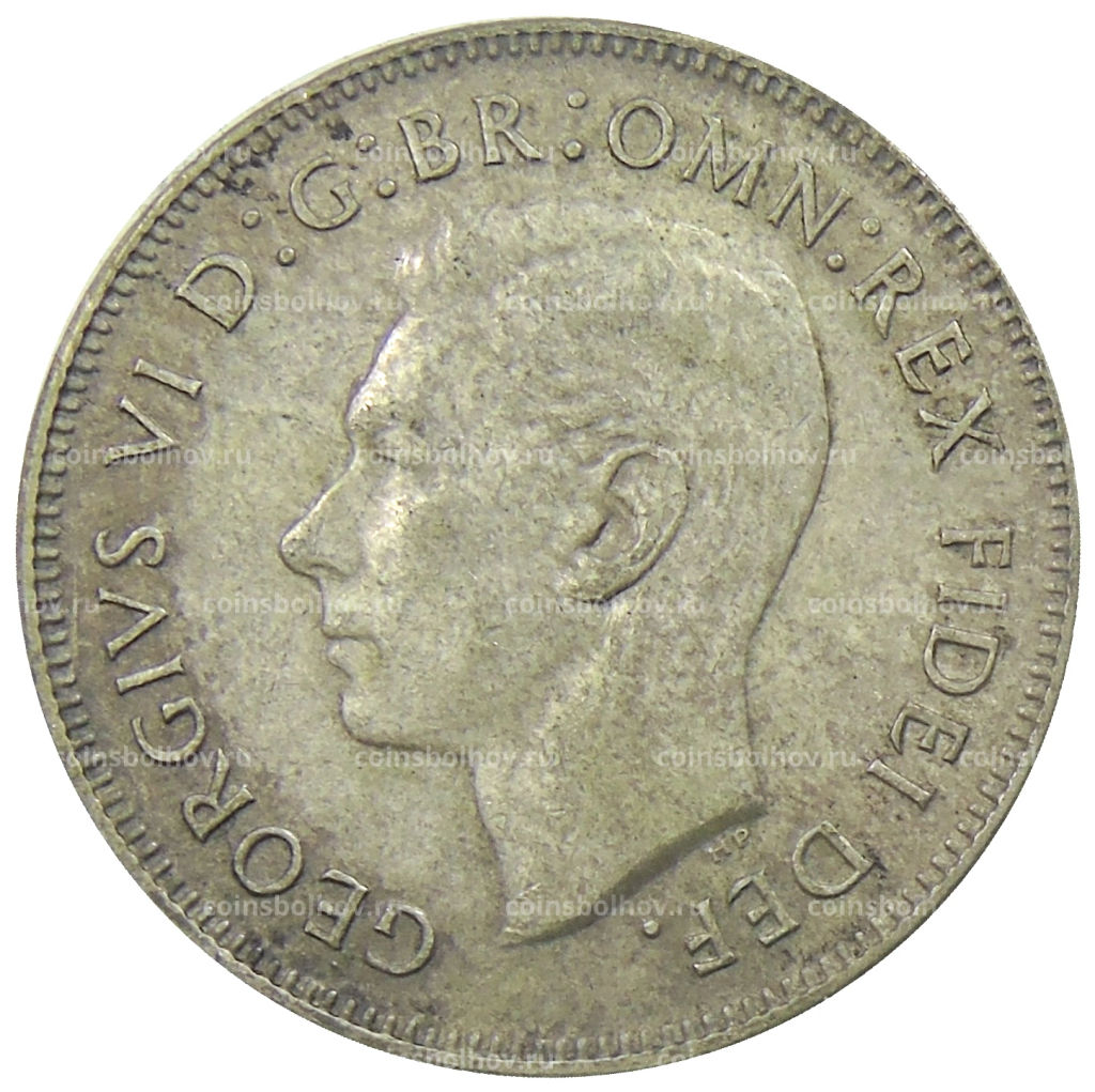 1 флорин (2 шиллинга) 1951 года Австралия  50 лет Федерации