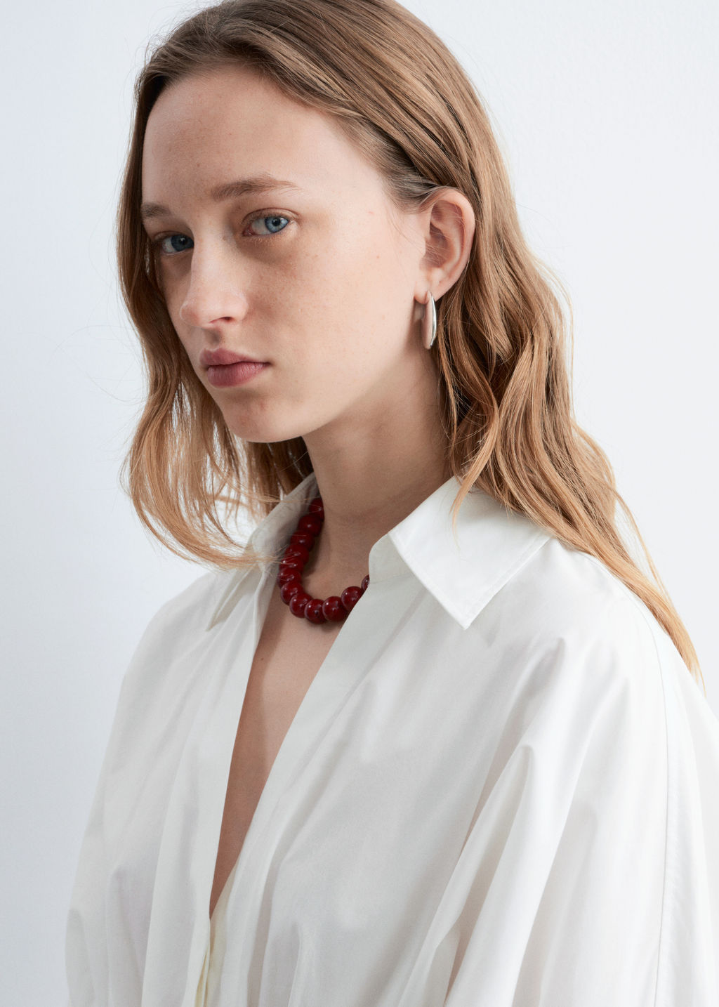 Camisa de algod?n con cintura ajustada - H&m фото 8