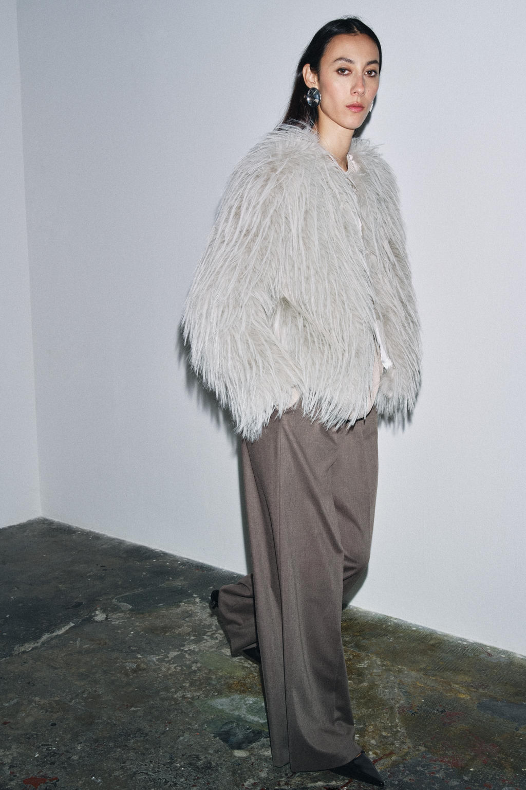 ZW COLLECTION FAUX FUR COAT