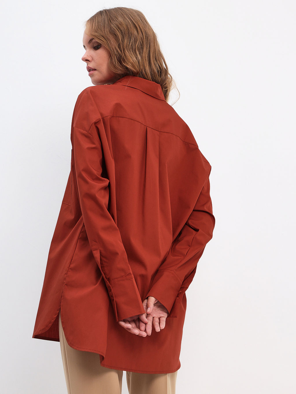 Блузка женская дл. рук. KATHARINA KROSS KK-B-007T-коричневый  фото 5