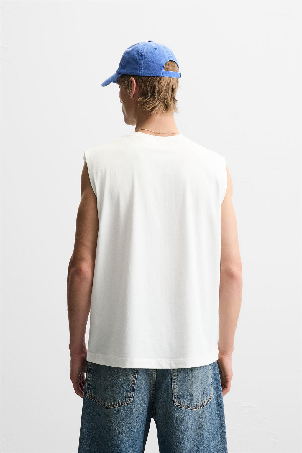 RELAXED FIT TANK T-SHIRT - Zara фото 3
