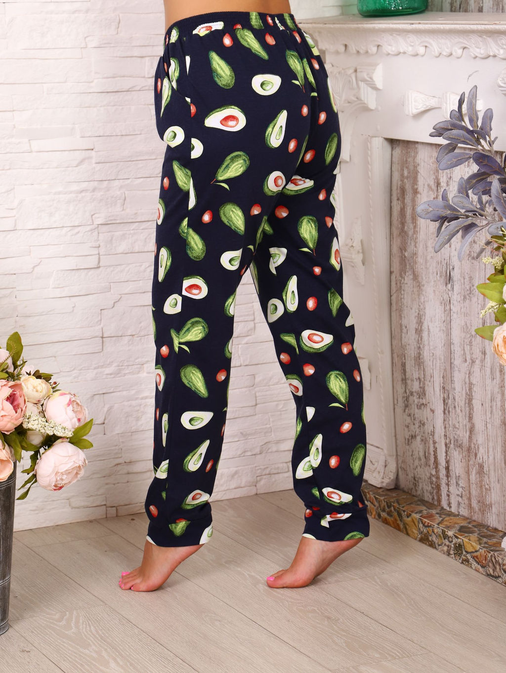 Брюки женские, модель 162М, трикотаж (Авокадо, синий) - Ивановотекстиль фото 5