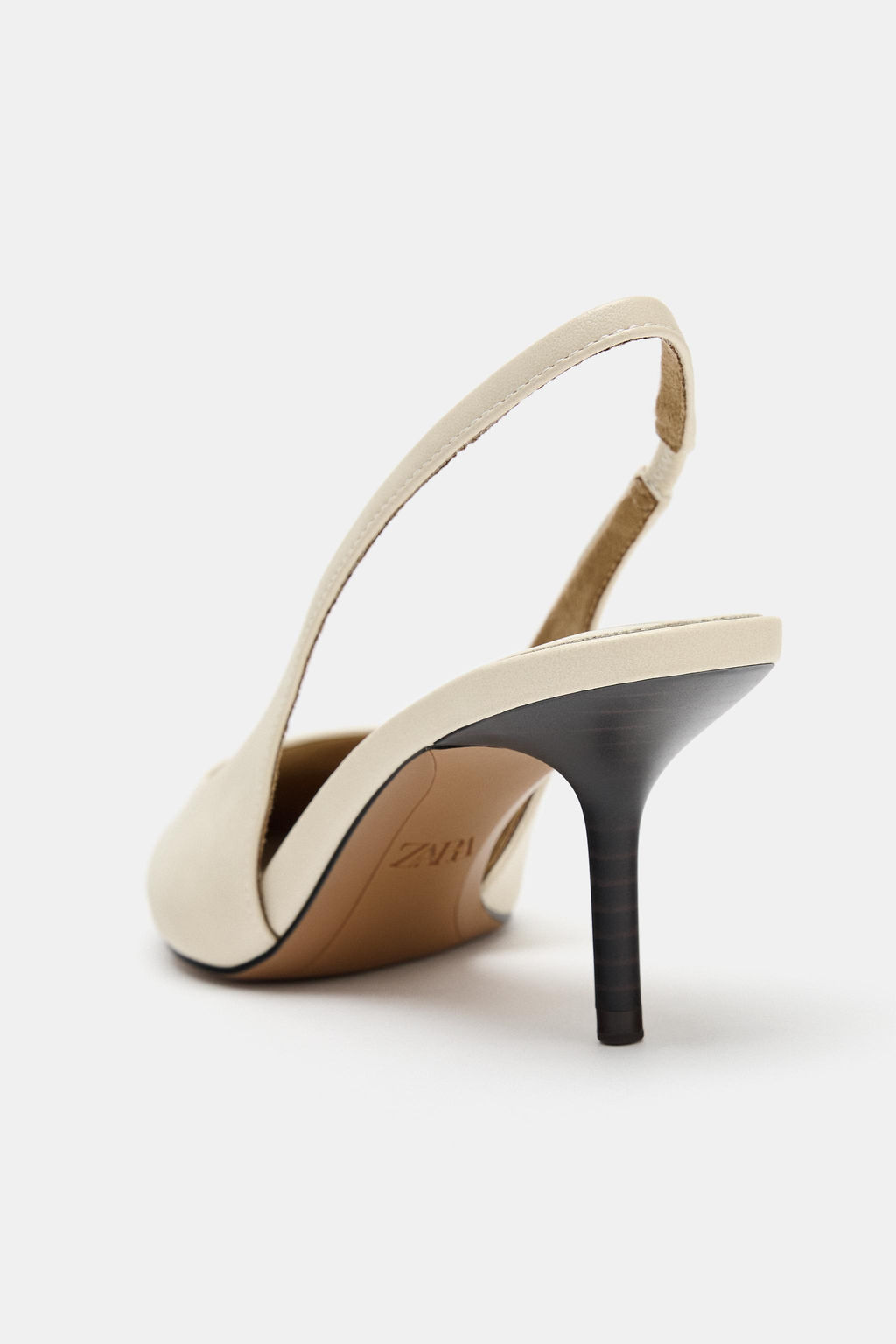ZAPATO DESTALONADO TAC?N / Blanco Crudo - Zara фото 6