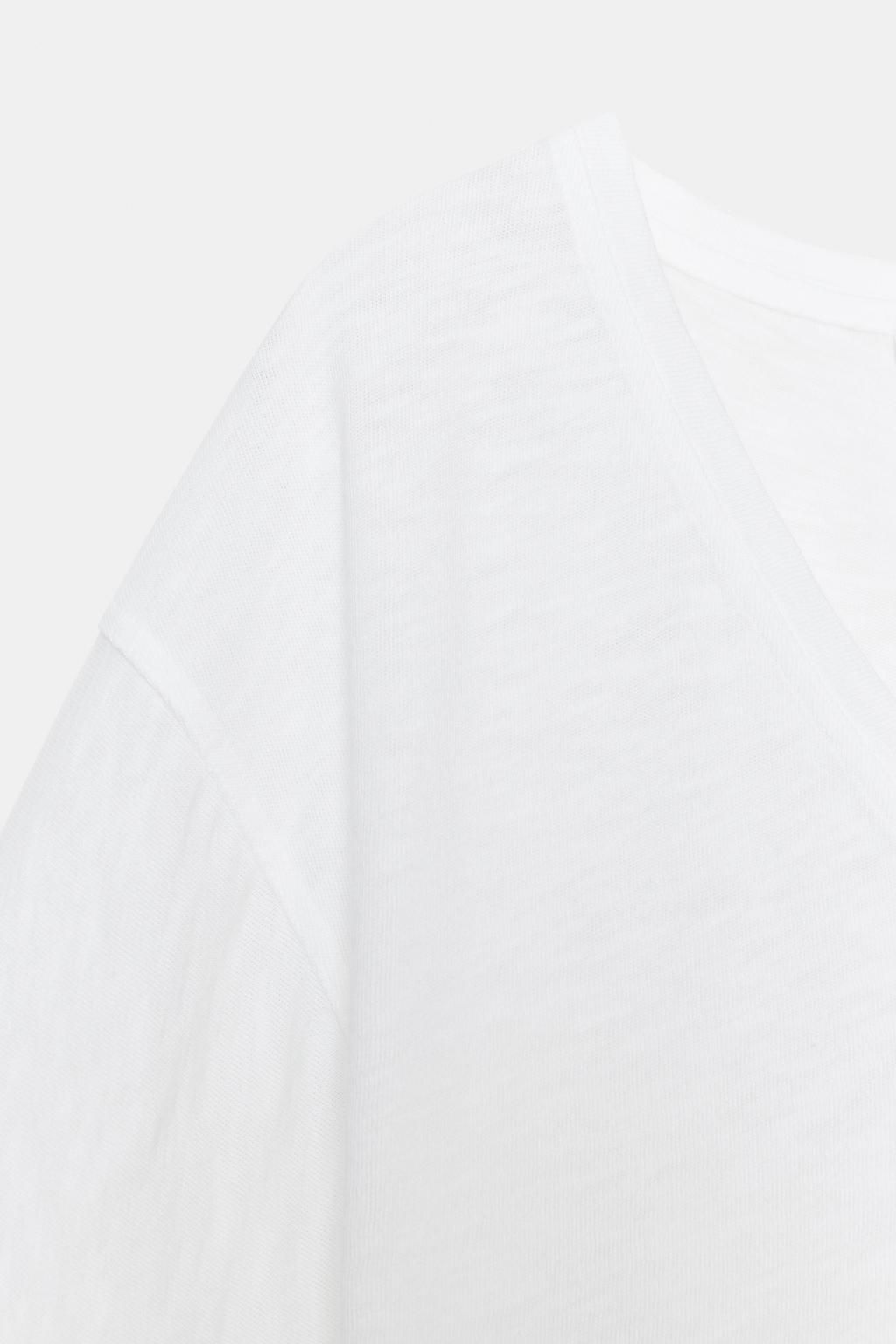 V-NECK T-SHIRT - Zara фото 19