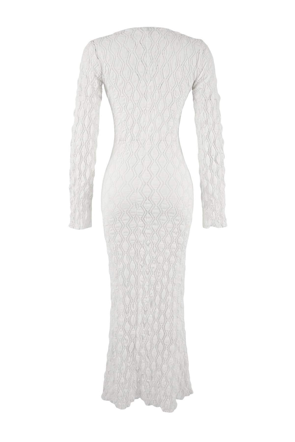 Ekru Orme Maxi Aksesuar Detayl? Plaj Elbisesi TBESS26EL00018