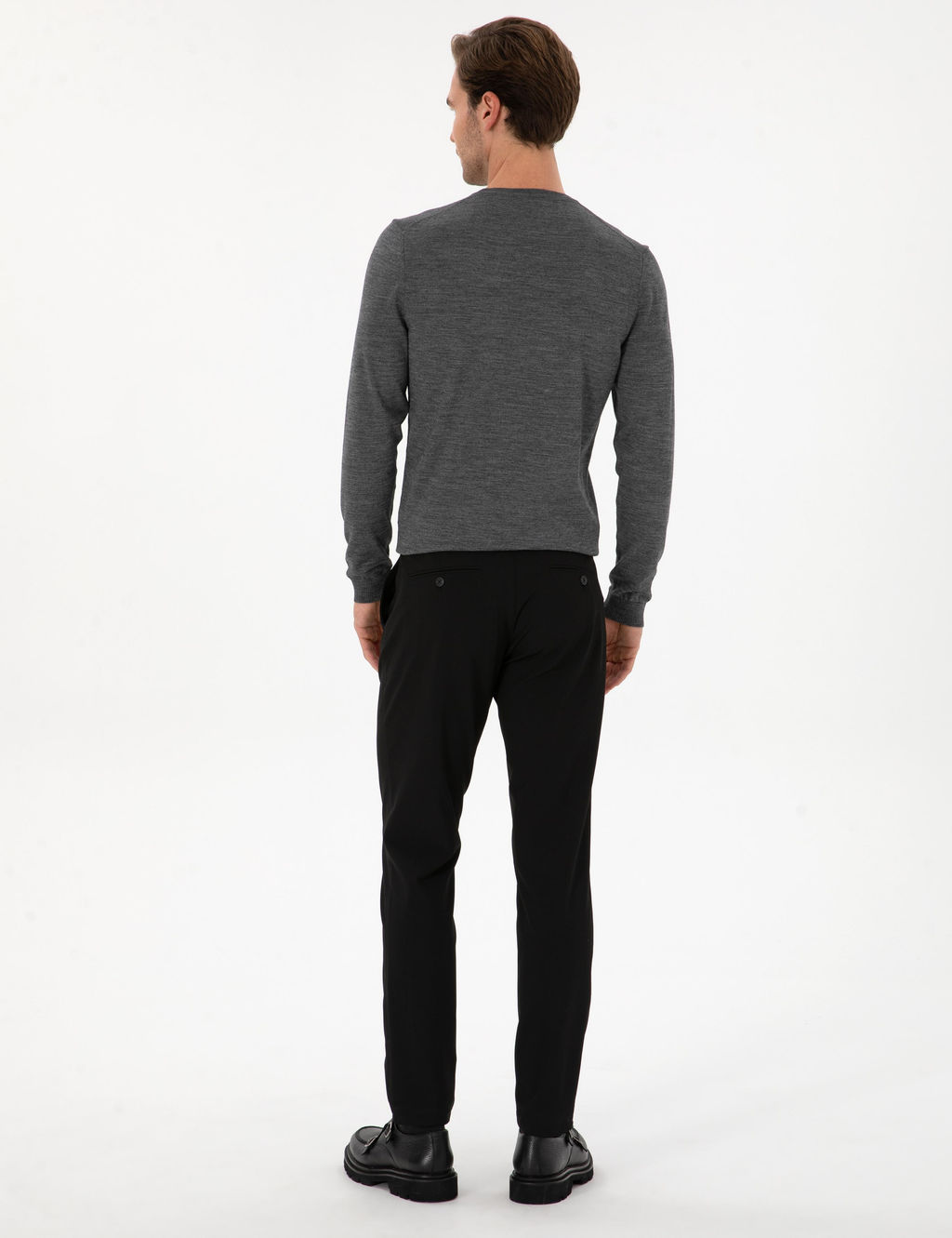 Siyah Slim Fit Kanvas Pantolon - Cacharel фото 4