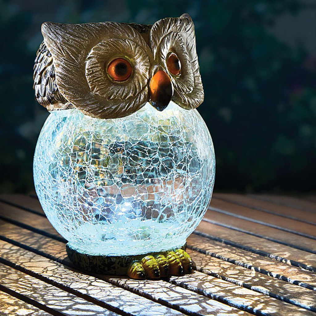 USL-S-813/GT160 OWL Садовый светильник на солнечной батарее Сова. 1 светодиод. Белый свет. 1*АА Ni-Mh аккумулятор в/к. IP44. TM Uniel - Volpe фото 7