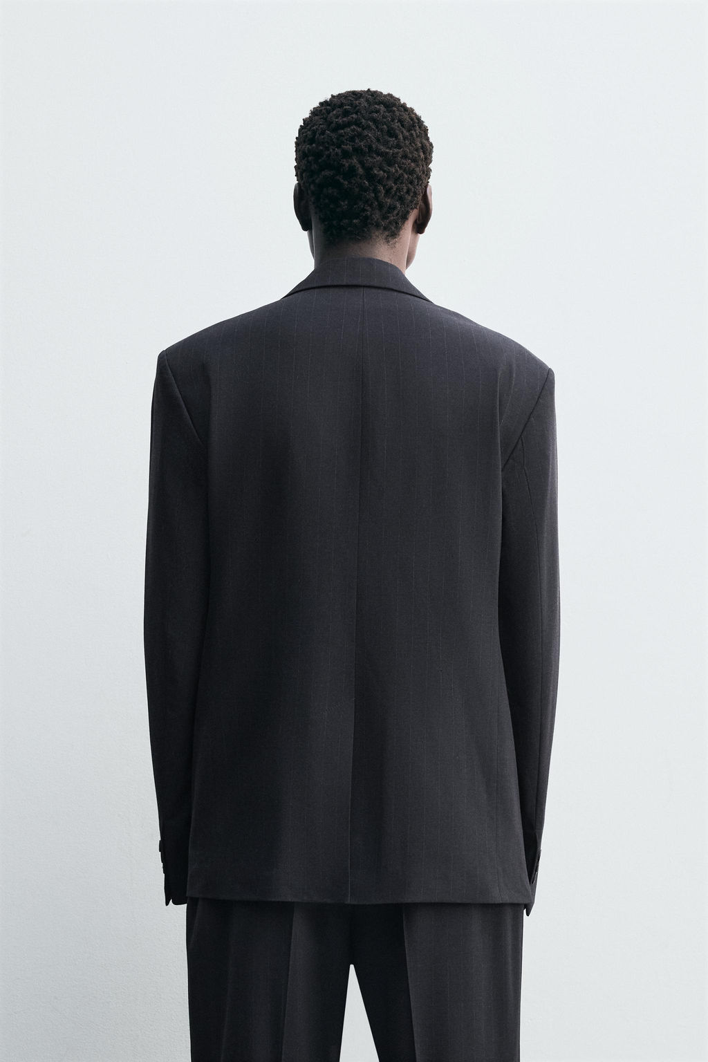 DOUBLE-BREASTED PINSTRIPE SUIT BLAZER - Zara фото 3