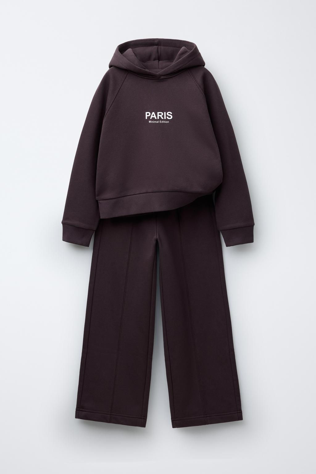 HOODIE AND WIDE-LEG TROUSERS SET - Zara фото 9
