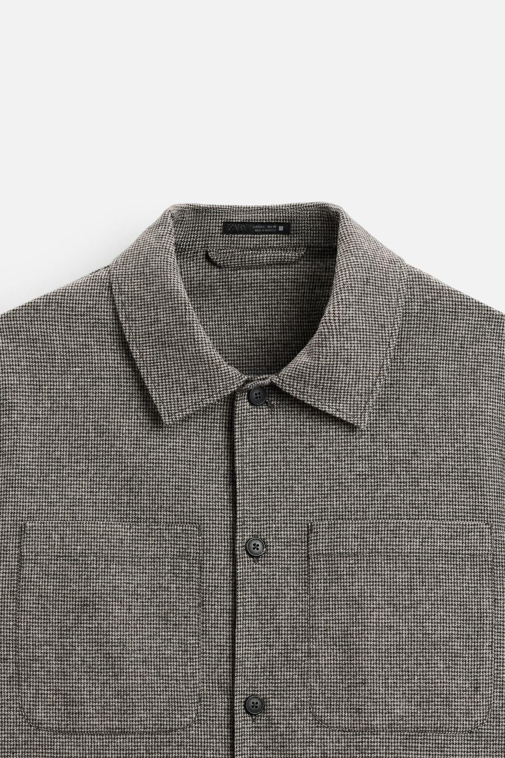 TEXTURED OVERSHIRT - Zara фото 9