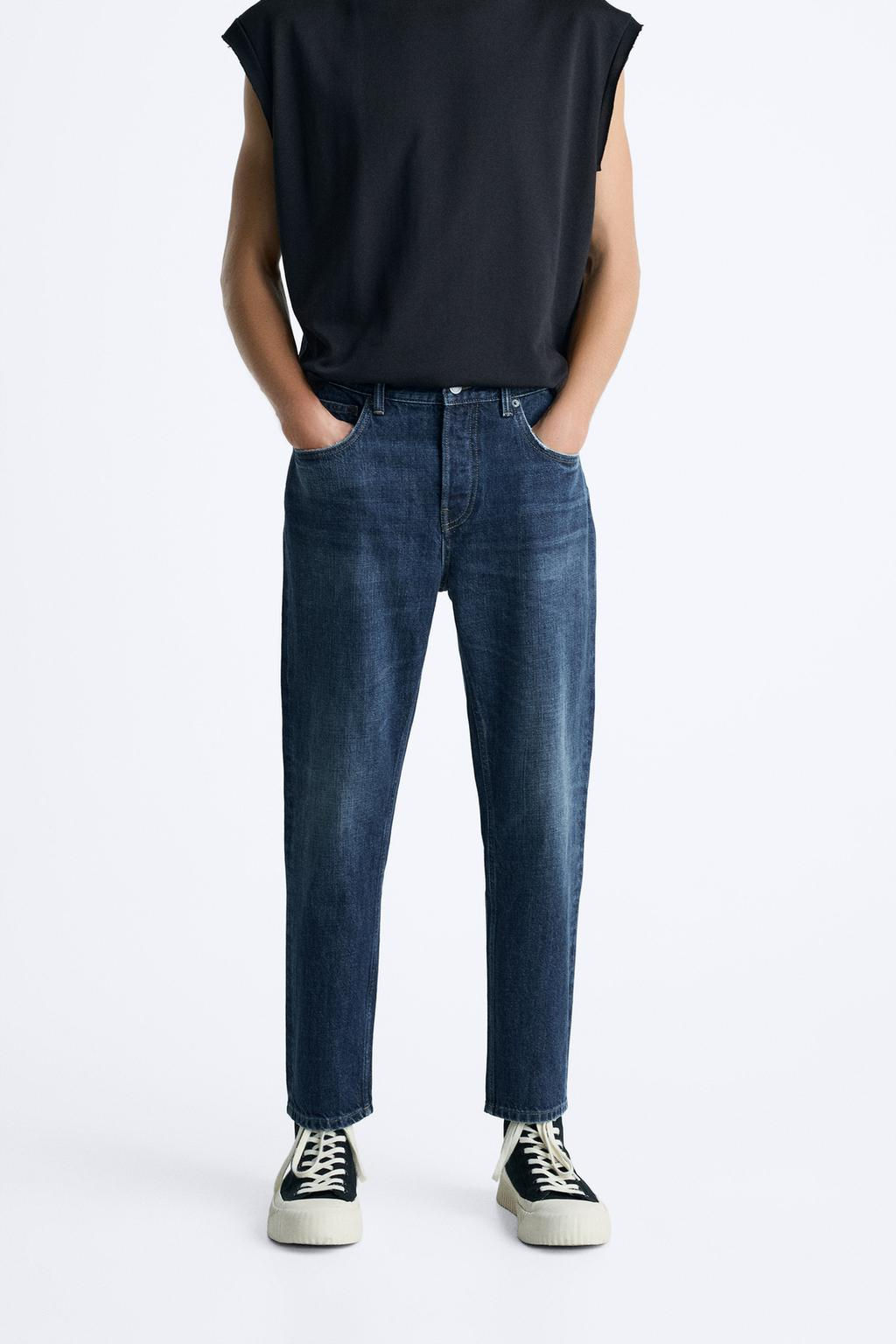 SLIM FIT CROPPED JEANS - Zara фото 11