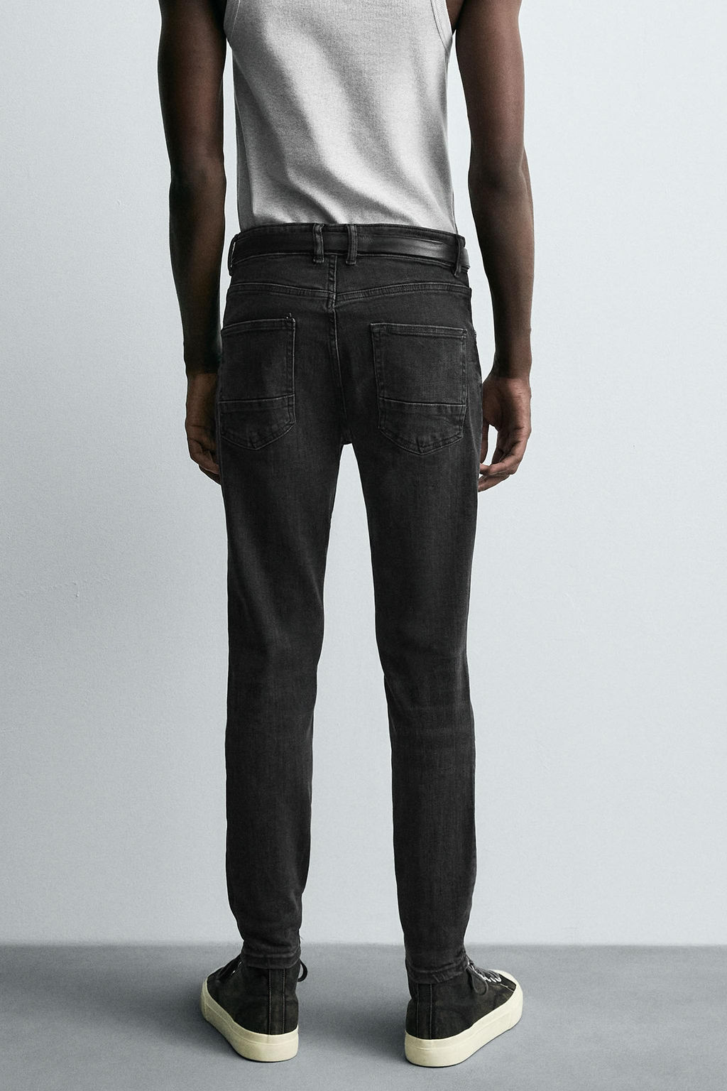 JEANS SKINNY CROPPED FIT / Carb?n - Zara фото 12