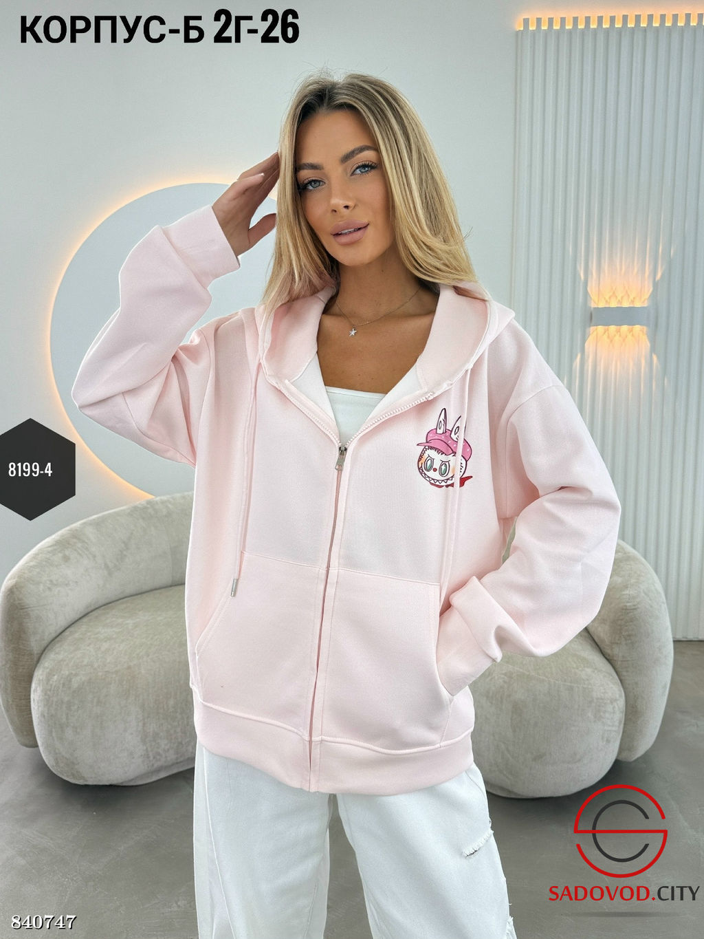 Худи женское с капюшоном - Bruno фото 3