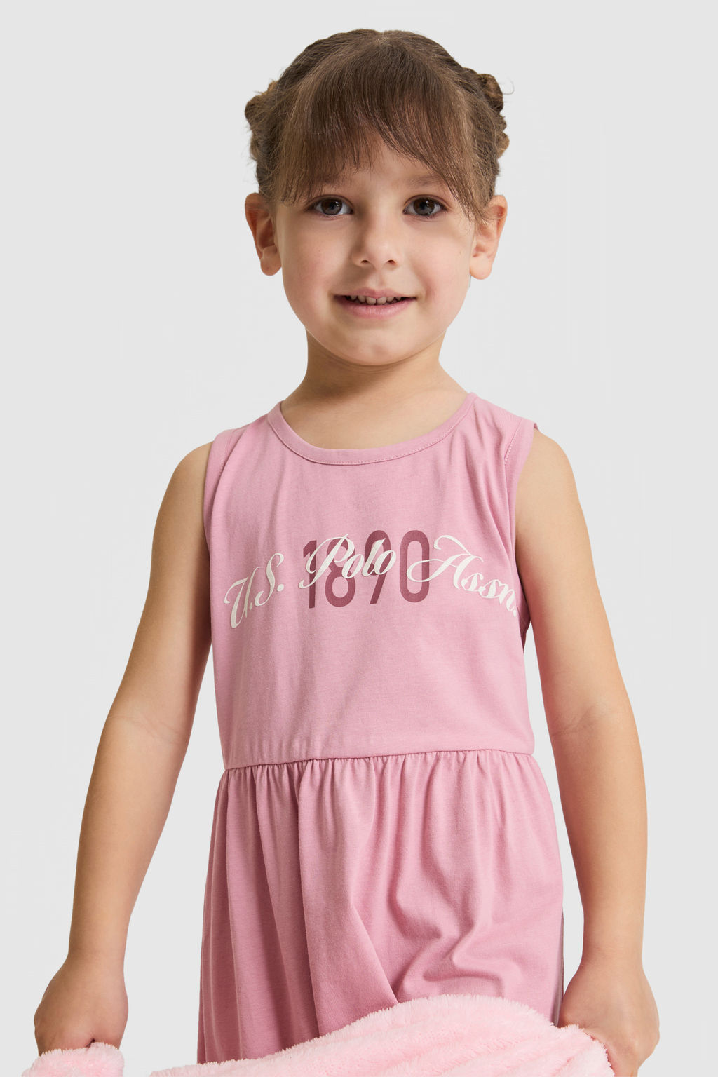 KДz Гocuk Pembe Bisiklet Yaka Elbise - U.s. polo assn фото 2