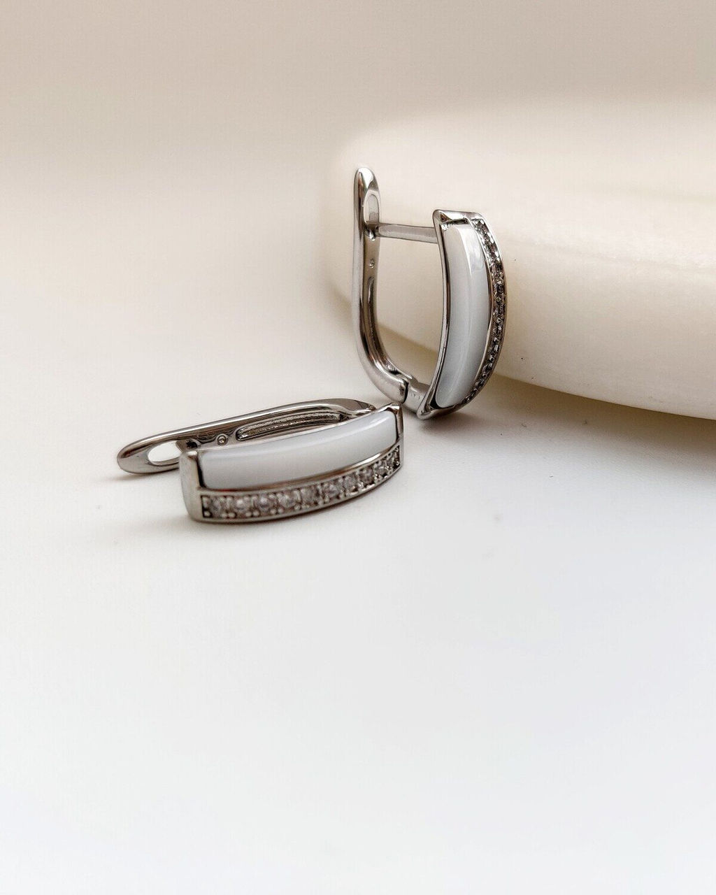 Серьги с керамикой