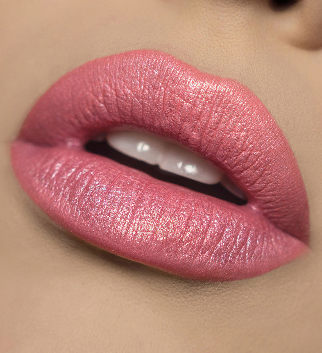 LuxVisage Губная помада LUXVISAGE тон 04 тёплый жемчужно-розовый с шиммером - Golden rose фото 3