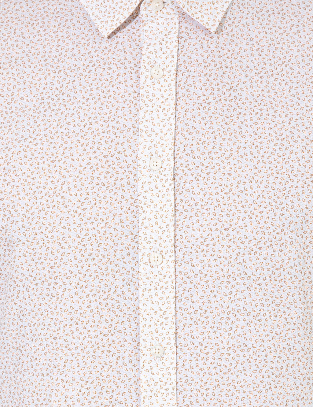 Бежевая приталенная рубашка с длинным рукавом - Cacharel фото 6