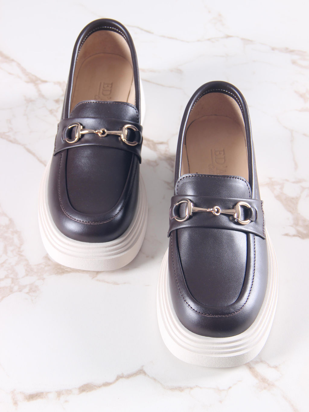 Лоферы туфли 173.1453be.Коричневый дарк