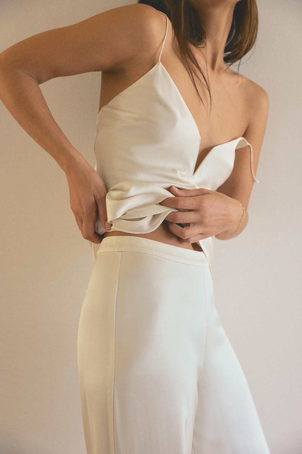 TOP LENCERO SATINADO / Crudo - Zara фото 4