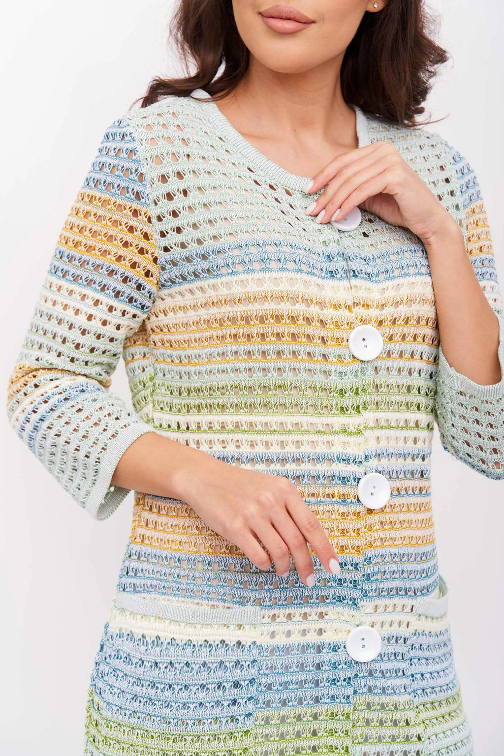 ЗЛАТА Кардиган Н 725*/оливка