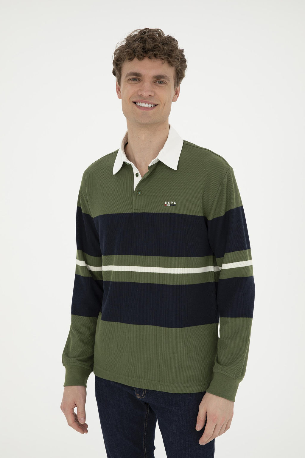 U. S. Polo Assn / Мужской зеленый свитшот