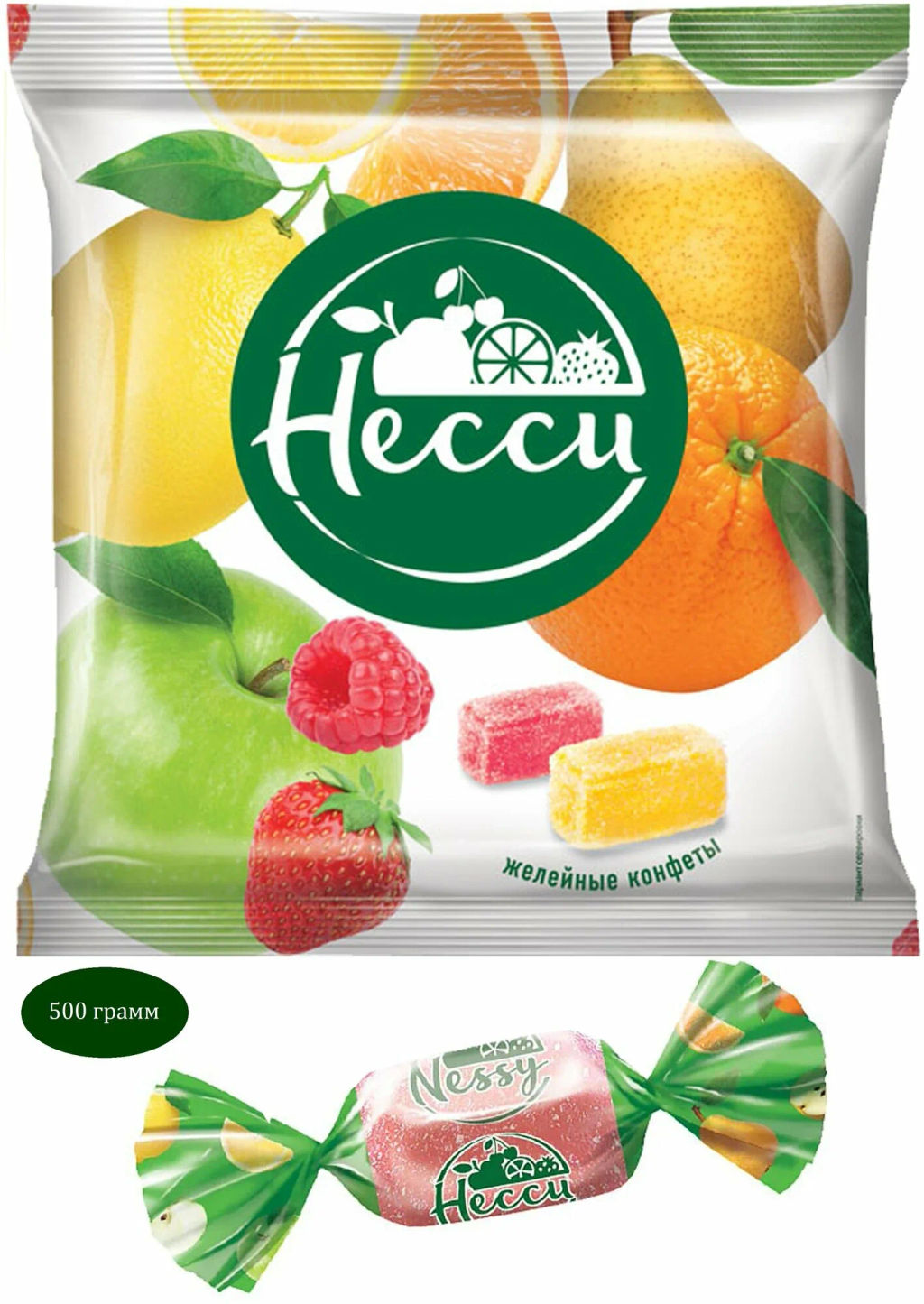 Конфеты желейные Несси (упаковка 0,5 кг)