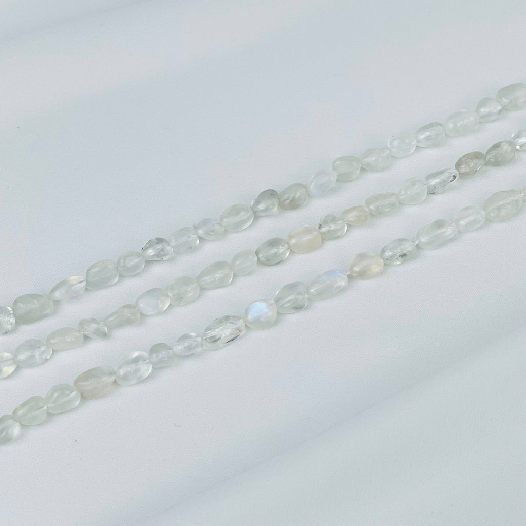 Бусины для украшений из Лунного камня (галтовка) 40 см