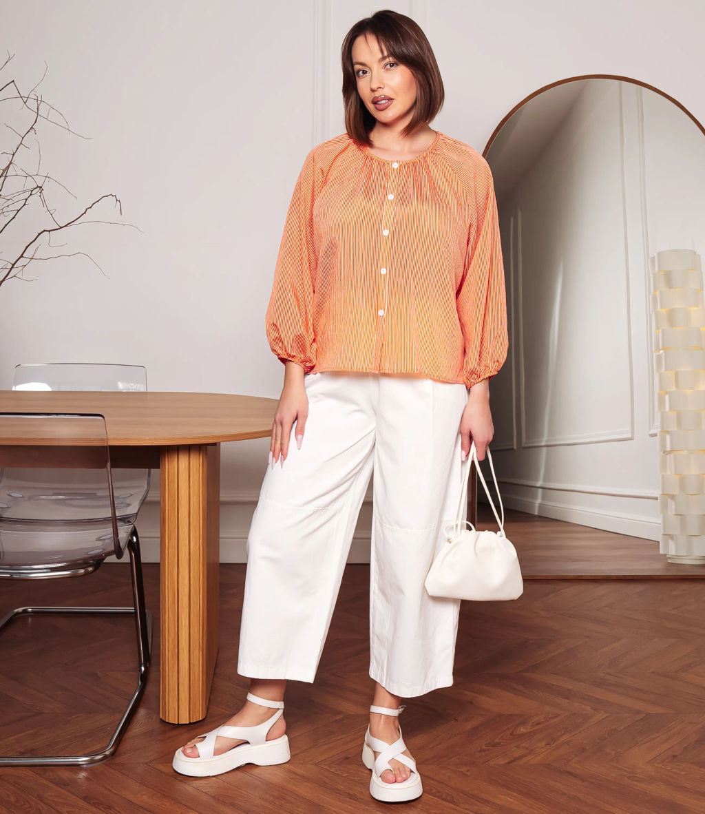 Блуза #КТ73 (2), терракотовый - Dommod фото 4