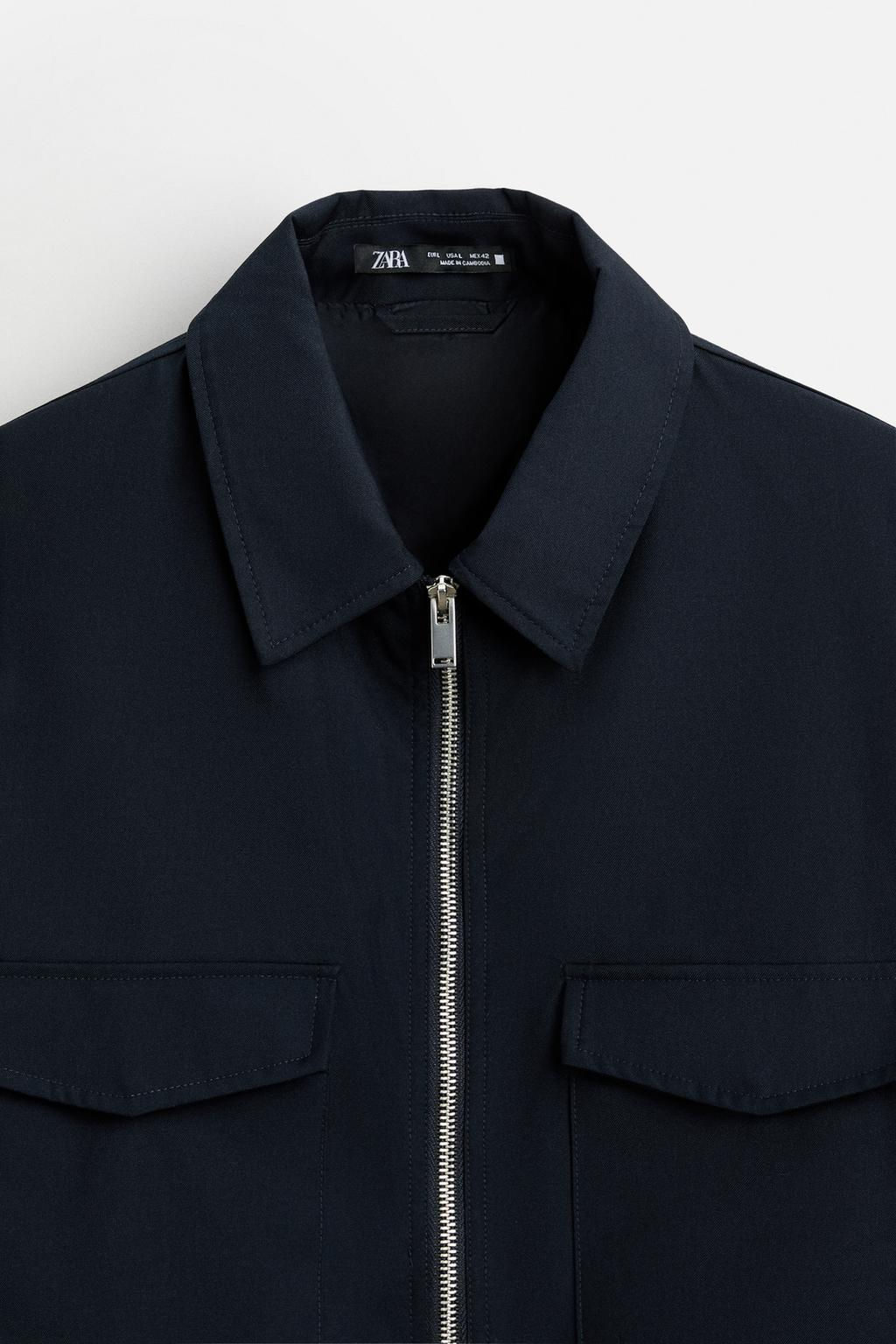 PADDED REGULAR FIT OVERSHIRT - Zara фото 17