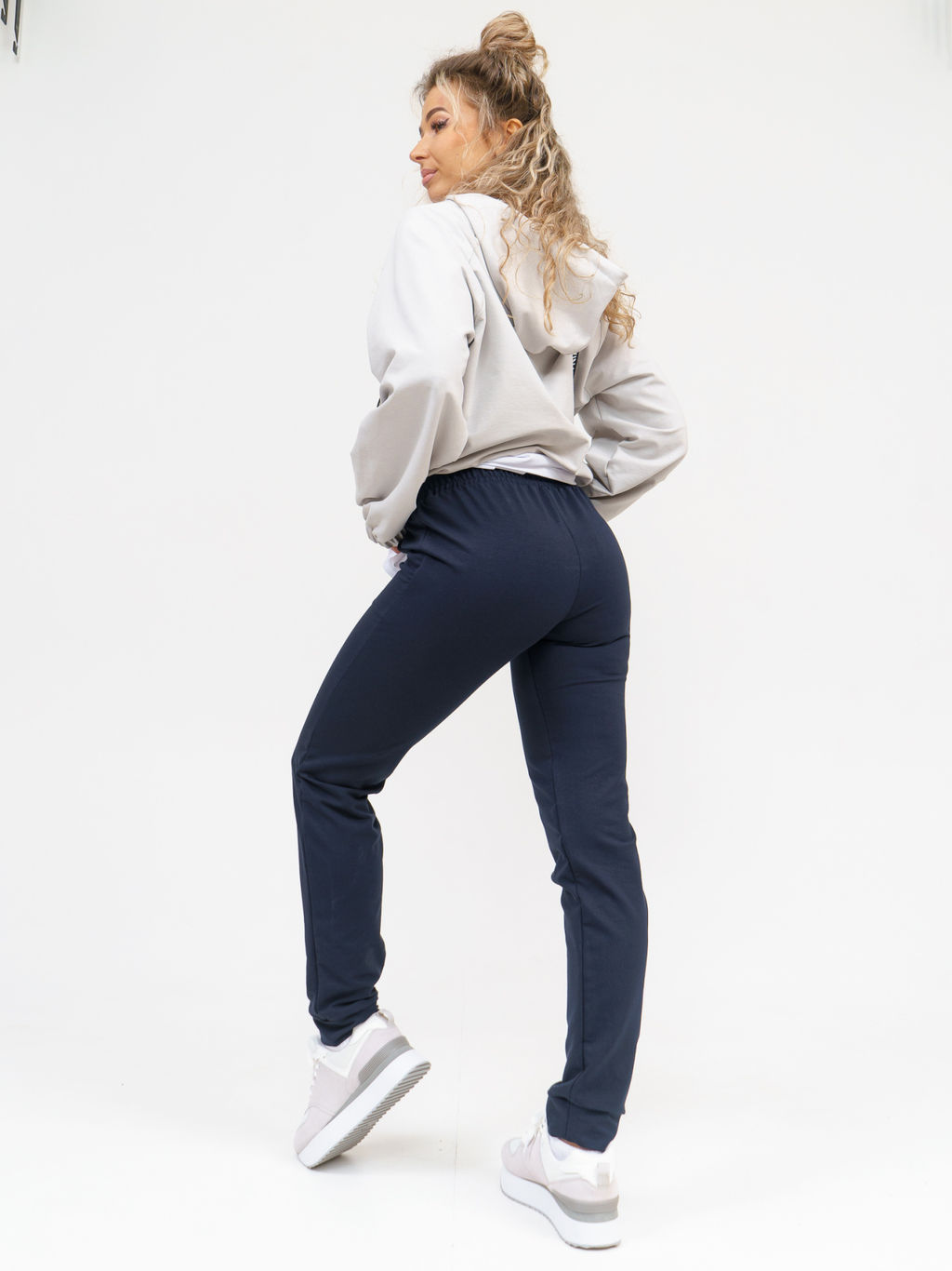 756 Брюки "Серо-синий"