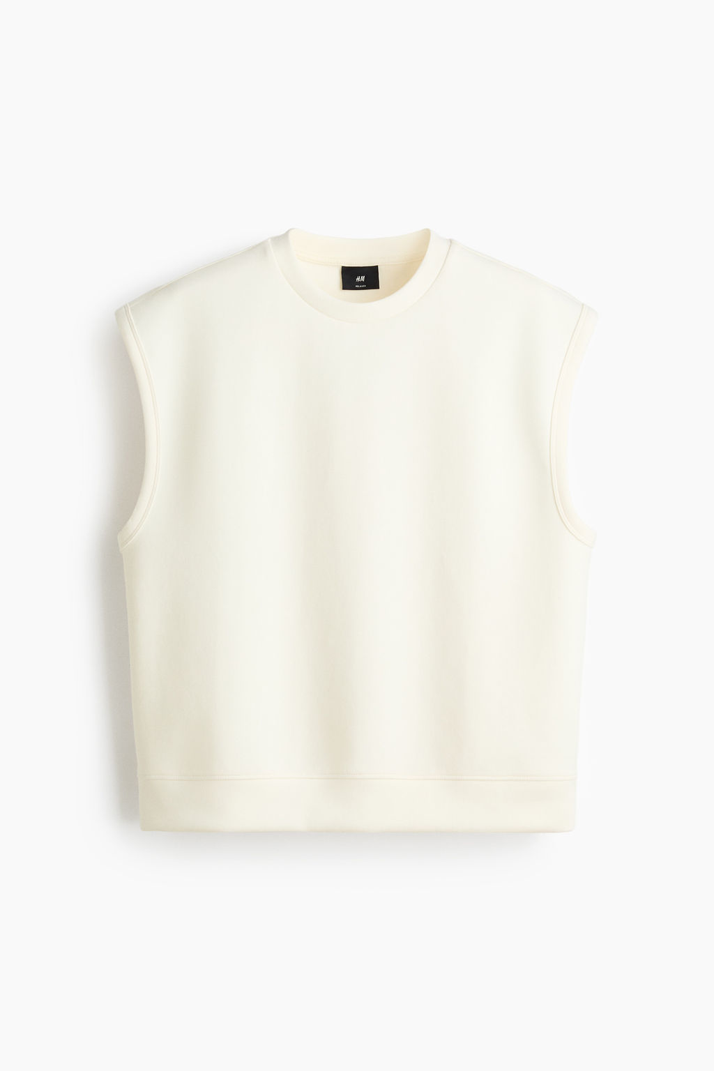 Camiseta sin mangas efecto neopreno Relaxed Fit - H&m фото 3