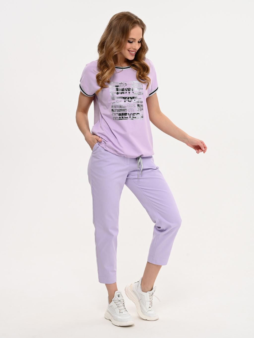 Легкие и комфортные летние брючки из хлопка с добавлением лайкры. - А+б коллекция фото 4