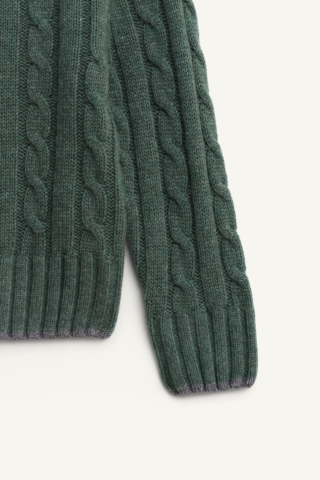 CABLE-KNIT JUMPER 100% WOOL LIMITED EDITION