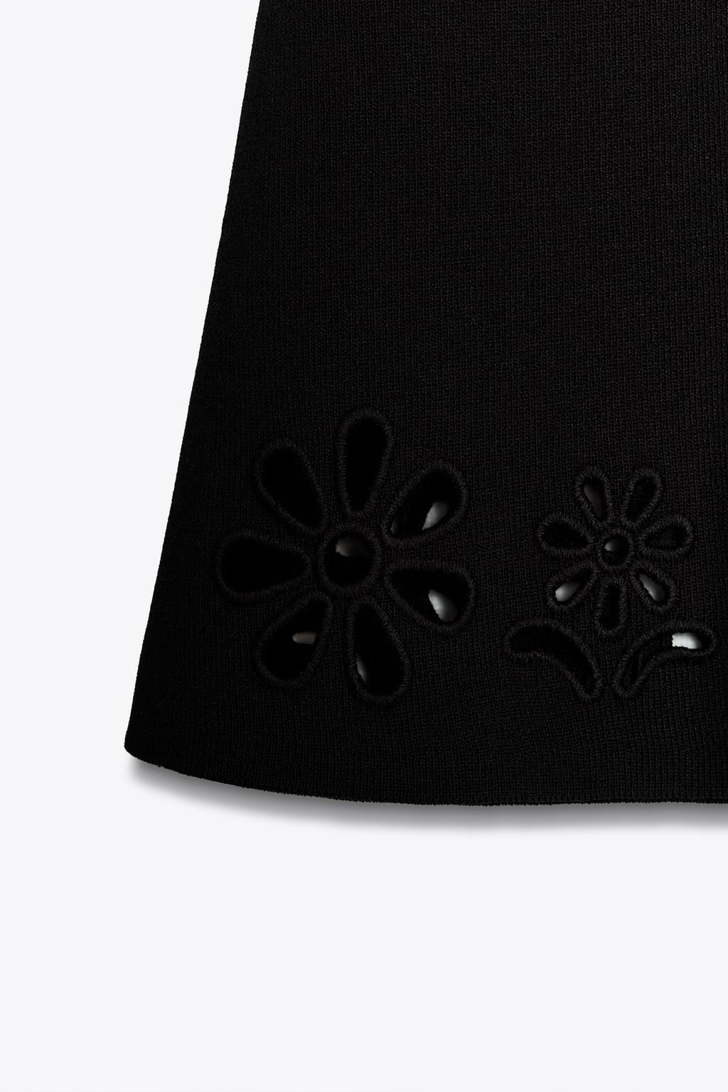 CUTWORK EMBROIDERY KNIT DRESS - Zara фото 9