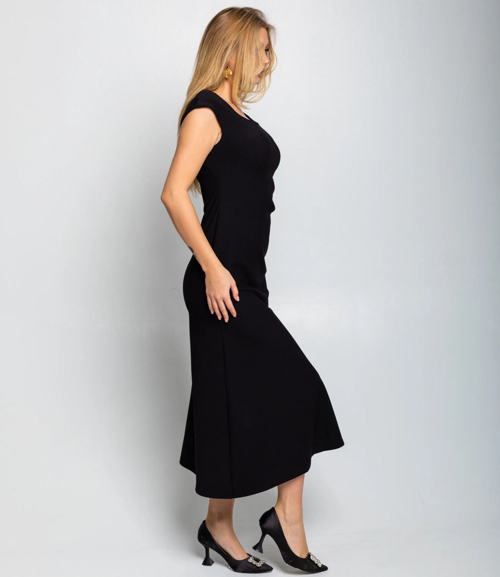 Платье #КТ3298, чёрный - Dommod фото 3