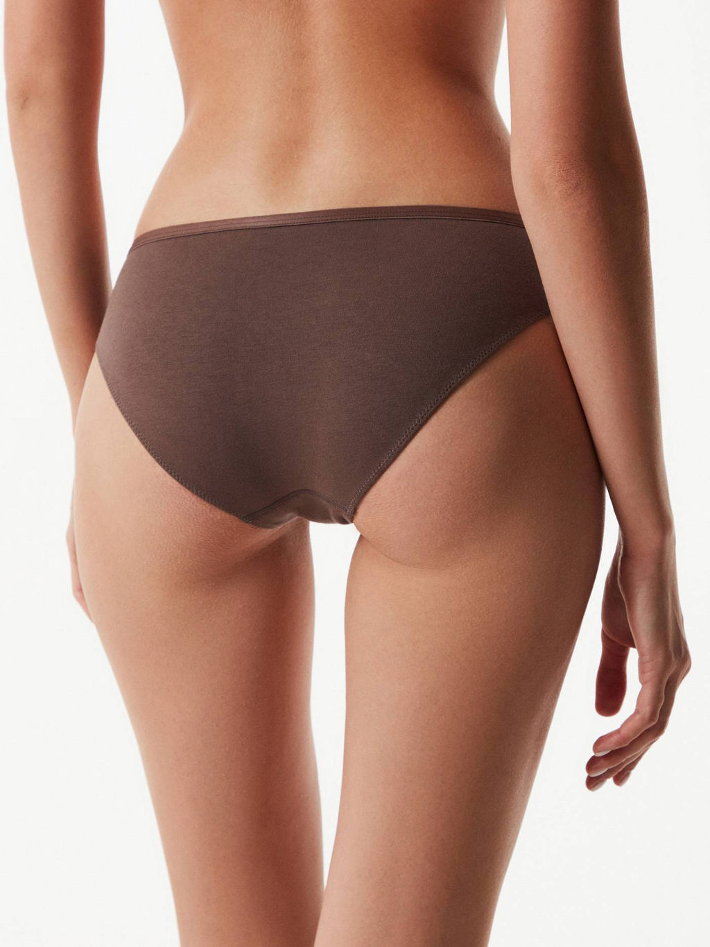 CONTE Zebra LB 1357 Трусы бикини из анималистичного кружева и хлопка dark cappuccino - Conte elegant фото 4