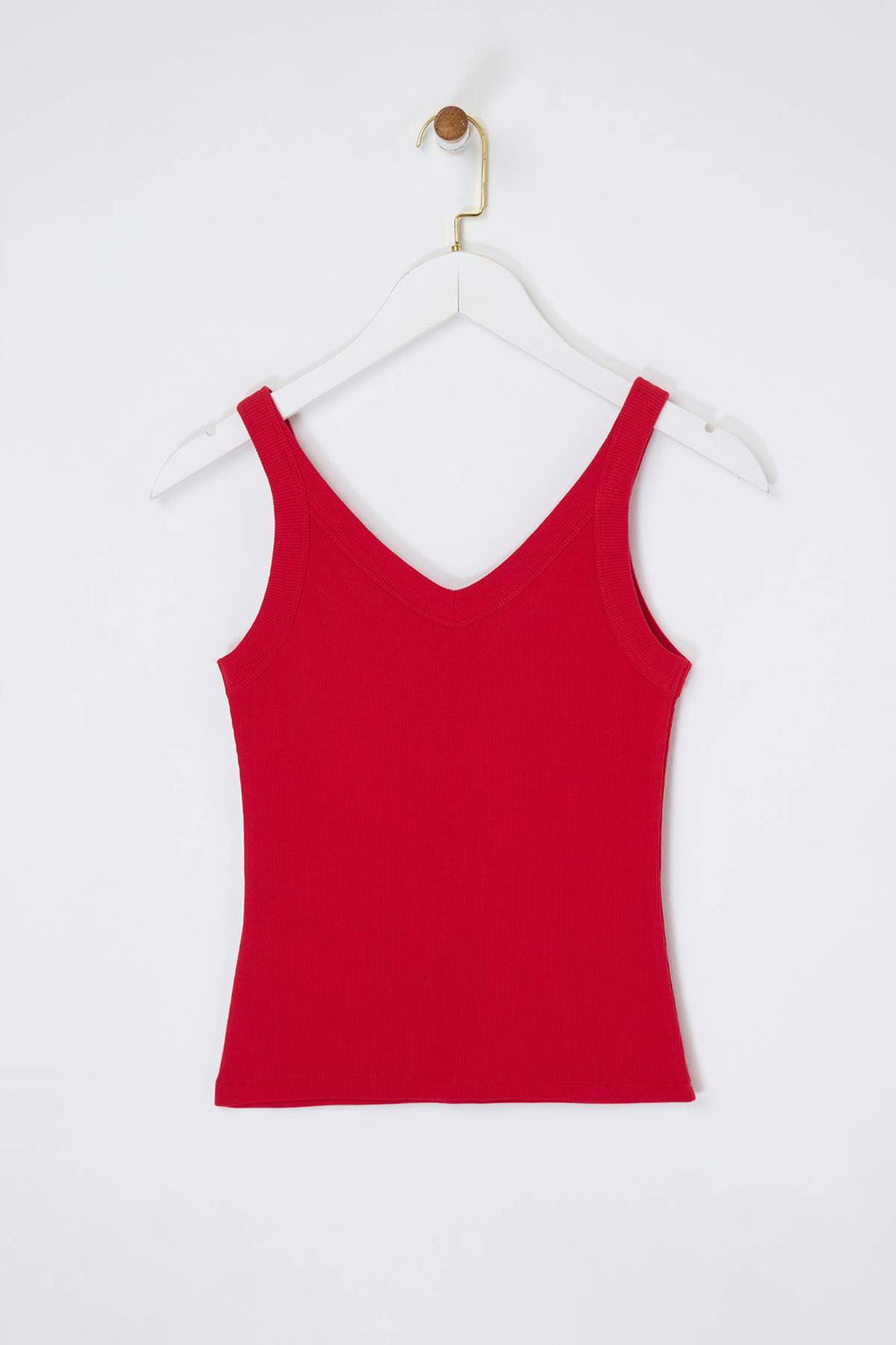Siyah V Yaka Kal?n Ask?l? Fitilli Esnek Orme Atlet TWOSS26AL00027 - Trendyolmilla фото 10