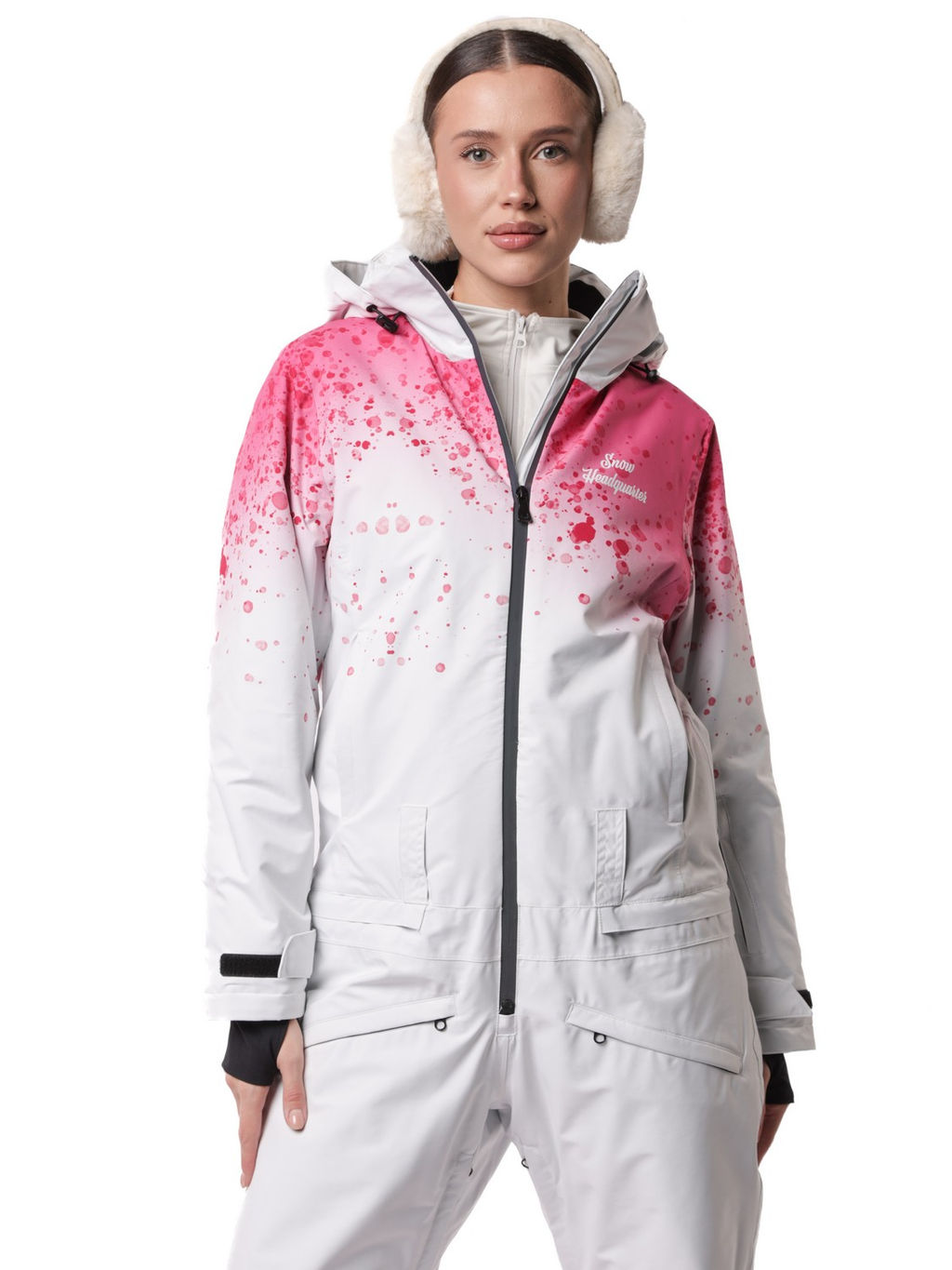 Комбинезон BB-0525 Бело-голубой - Snow headquarter фото 24