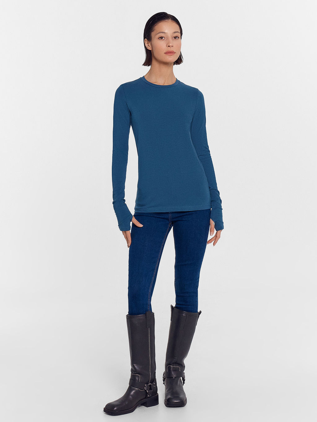 Джемпер женский в синем цвете